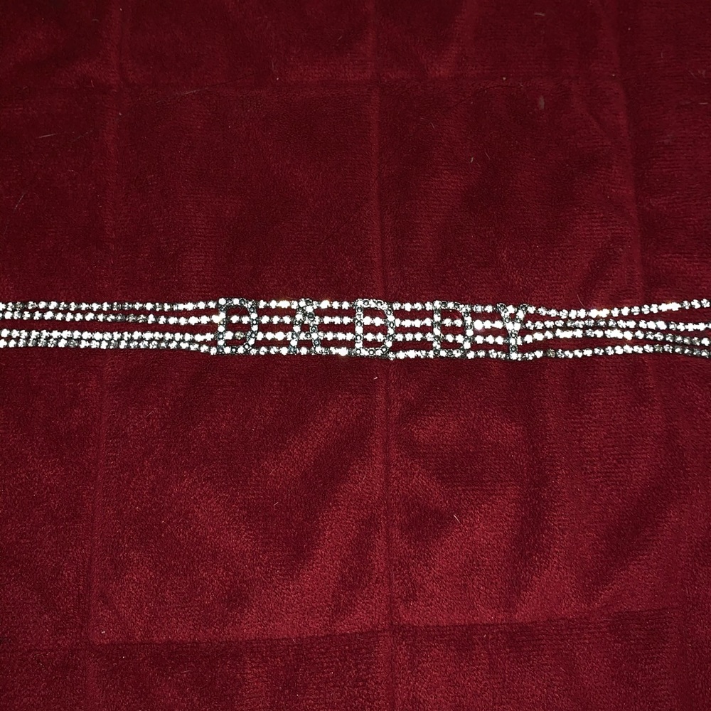 “Daddy” sparkly diamond choker